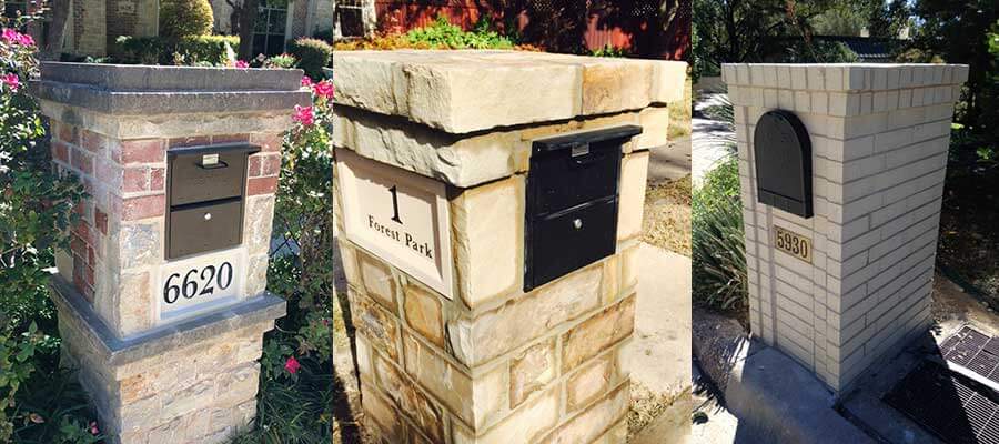 Brick Mailbox Design Options - Information & Pictures